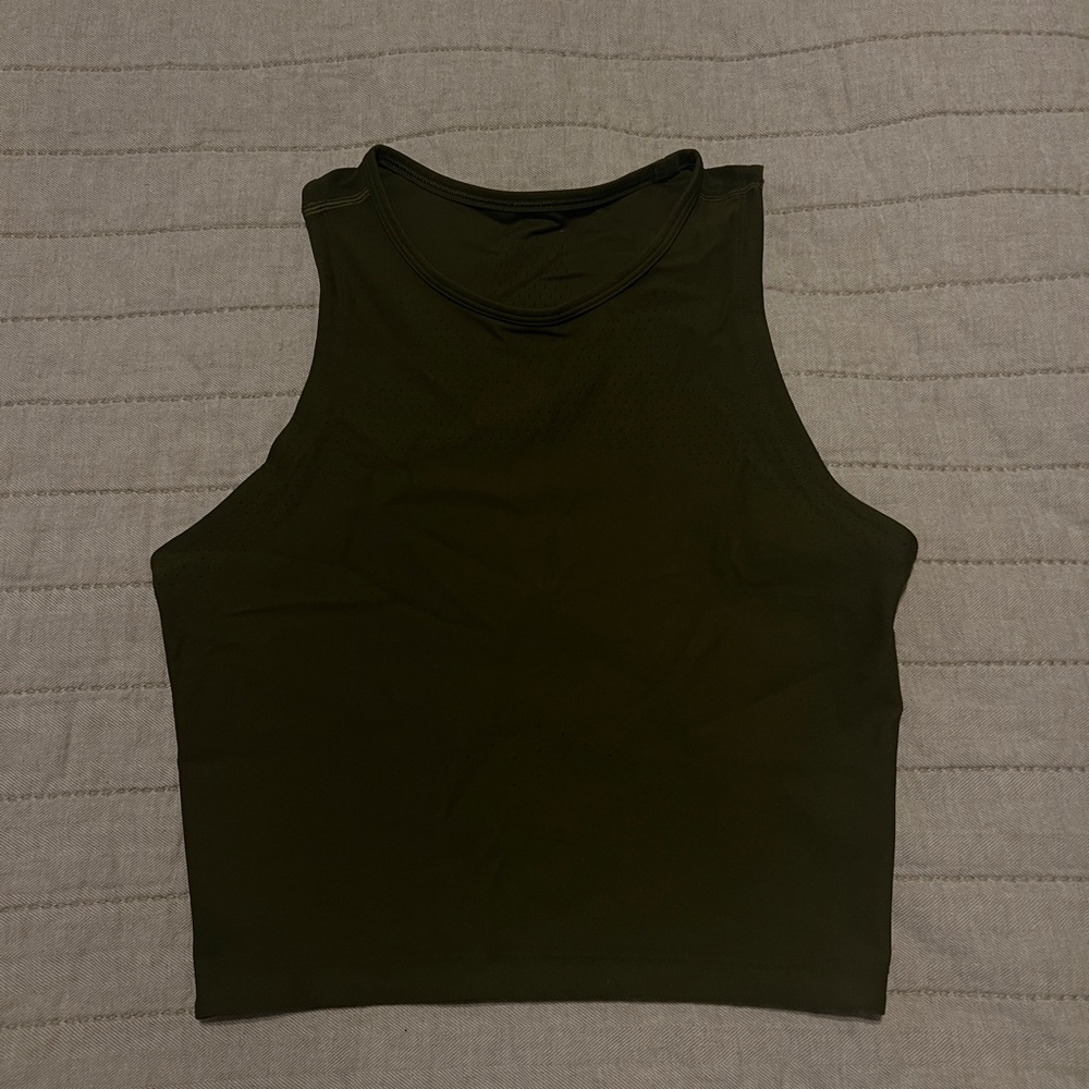 lululemon Dark Green Crop Top